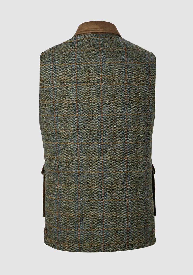 Bucktrout Harris Tweed Chucks Country Gilet | The Tartan Woolly